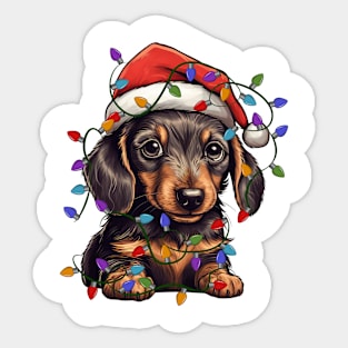 Christmas Puppy Sticker